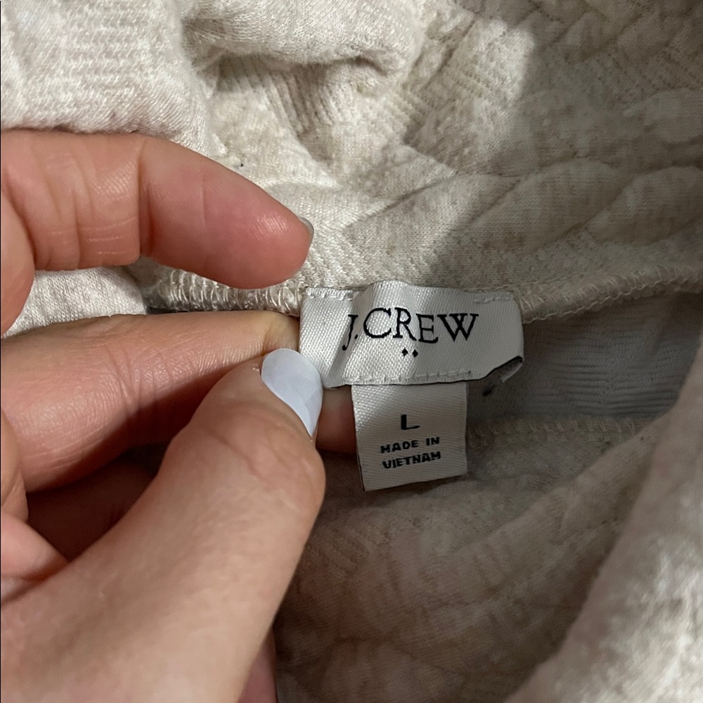 J. Crew Cream Cowl Neck Sweater - Picture 2 of 2